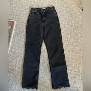 Zara Black Straight-Leg Women's Jeans